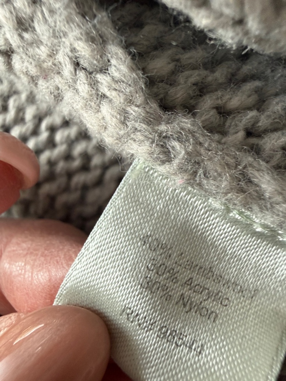 Beth Bowley Light Gray Cable-Knit Belted Cardigan - Picture 12 of 12